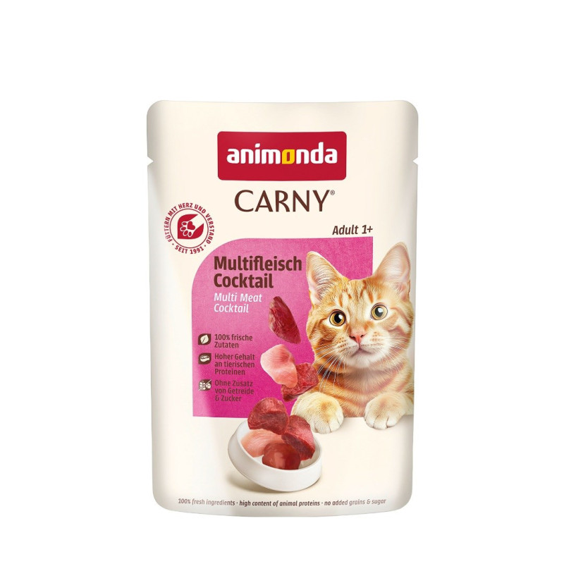 ANIMONDA Carny suaugusių kačių mėsos kokteilis - šlapias ėdalas - 85 g