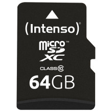 „Intenso“ 64 GB „MicroSDHC“ kortelė