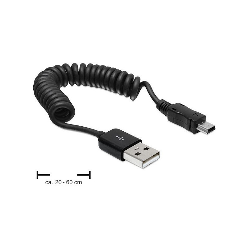 DeLOCK USB 2.0 / USB mini 0,6 m USB kabelis