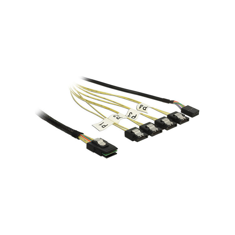 DeLOCK 0.5m, Mini SAS SFF-8087 / 4xSATA 7p