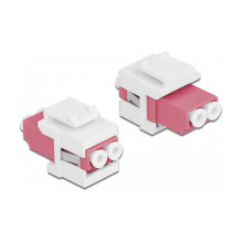 DeLOCK Keystone Module LC Duplex female to LC Duplex female DeLOCK Keystone Module LC Duplex female to LC Duplex female
