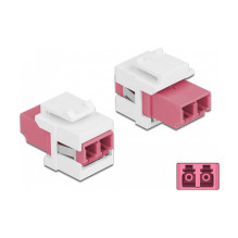 DeLOCK Keystone Module LC Duplex female to LC Duplex female DeLOCK Keystone Module LC Duplex female to LC Duplex female