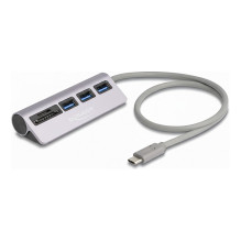 3-port USB 5 Gbps hub including SD and Micro SD card reader with USB Type-C™ connector