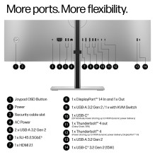 HP serijos 7 Pro 31,5 colio 4K „Thunderbolt 4“ prijungimo monitorius – 732xk kompiuterio monitorius