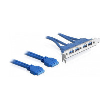 DeLOCK 2 x USB 3.0 19-pin -...