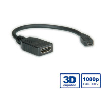 VALUE HDMI - Micro HDMI 0.15 m HDMI cable VALUE HDMI - Micro HDMI 0.15 m HDMI cable