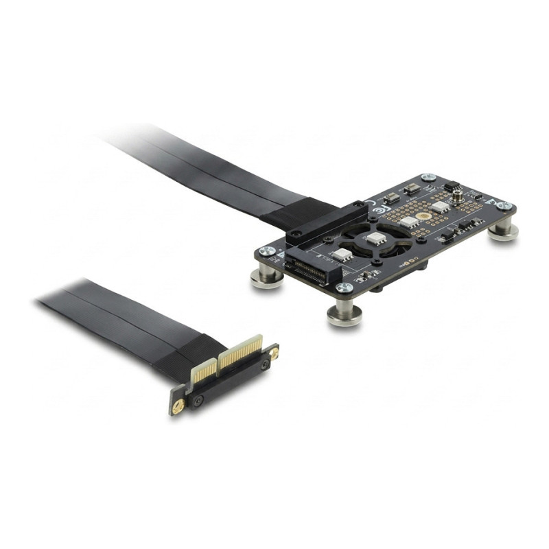 „Delock“ PCI Express 3.0 x4 į M.2 Key M adapteris su ventiliatoriumi ir 10 cm laidu