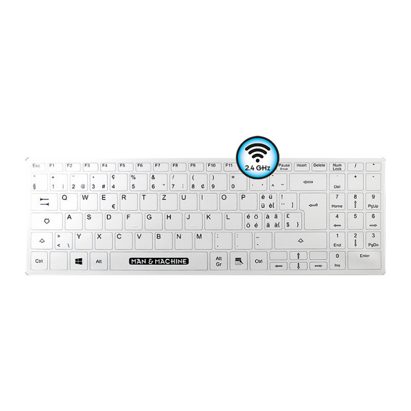Man Machine Its Cool Flat Wireless keyboard