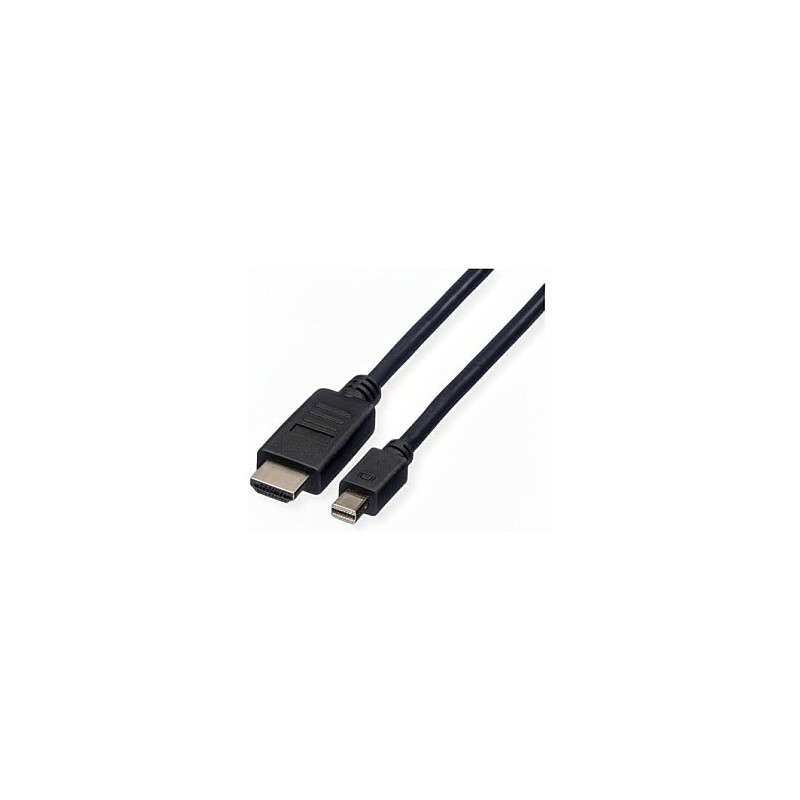 VALUE Mini DisplayPort cable, Mini DP-HDTV, ST / ST, black, 4.5 m