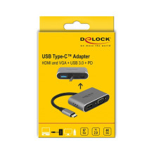 „DeLOCK 64074“ nešiojamojo kompiuterio dokas / prievadų replikatorius