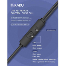 iKaku KSC-400 Universal Lightweight HiFi In-Ear Headphones 3.5mm with Microphone 1.2m White iKaku KSC-400 Universal Lightweight HiFi In-Ear Headphones 3.5mm with Microphone 1.2m White