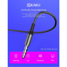 iKaku KSC-467 Universal Lightweight HiFi In-Ear Headphones 3.5mm with Microphone 1.2m Black iKaku KSC-467 Universal Lightweight HiFi In-Ear Headphones 3.5mm with Microphone 1.2m Black