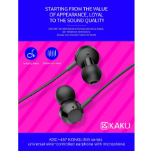 iKAKU KSC-467 Universal Lightweight HiFi In-Ear Headphones 3.5mm with Microphone 1.2m White iKAKU KSC-467 Universal Lightweight HiFi In-Ear Headphones 3.5mm with Microphone 1.2m White