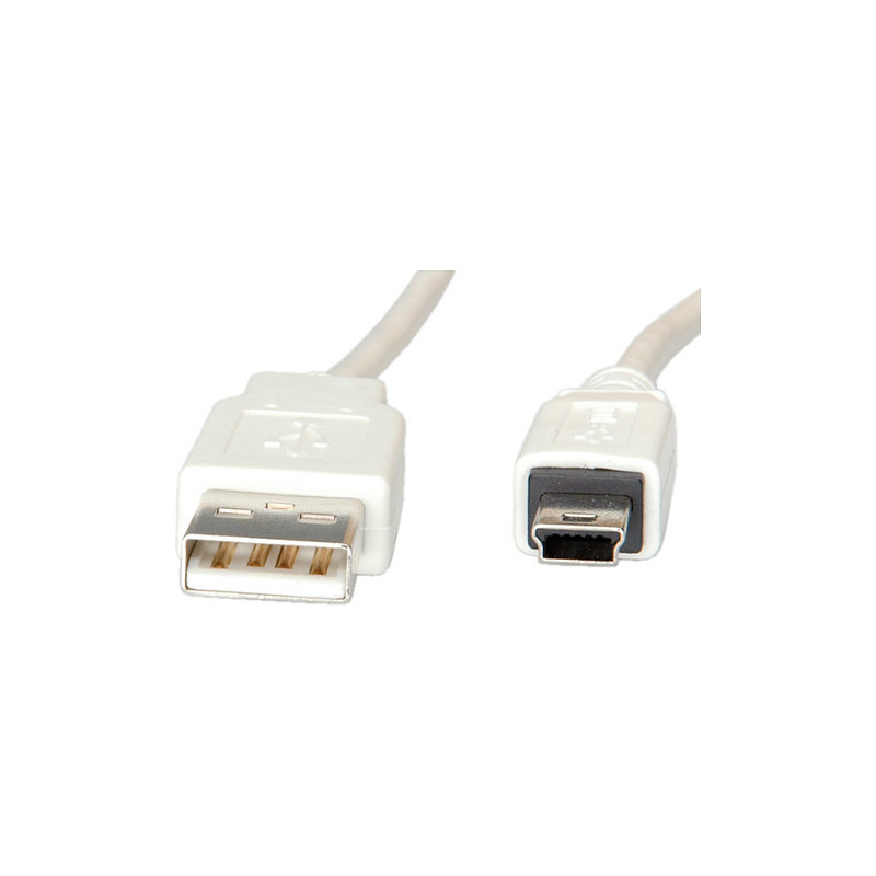 VALUE USB 2.0 kabelis, A - 5 kontaktų Mini, M / M 1,8 m USB kabelis