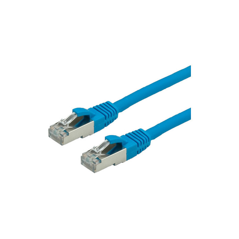 VALUE S / FTP Patch Cord Cat.6, halogen-free, blue, 0.5 m networking cable