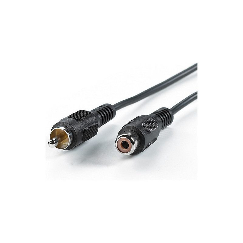 VALUE Cinch kabelis, simplex M - F 10 m garso kabelis