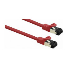 VALUE S / FTP (PiMF) patch cable Cat.8 (Class I), LSOH, stranded wire, red, 3 m