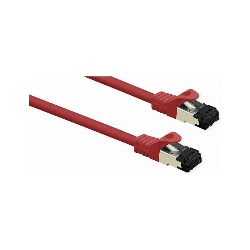 VALUE S / FTP (PiMF) patch cable Cat.8 (Class I), LSOH, stranded wire, red, 3 m