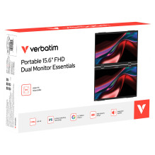 Verbatim Portable 15.6" FHD Dual Monitor Essentials