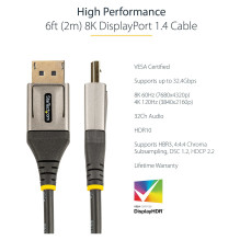 StarTech.com DP14VMM2M DisplayPort cable
