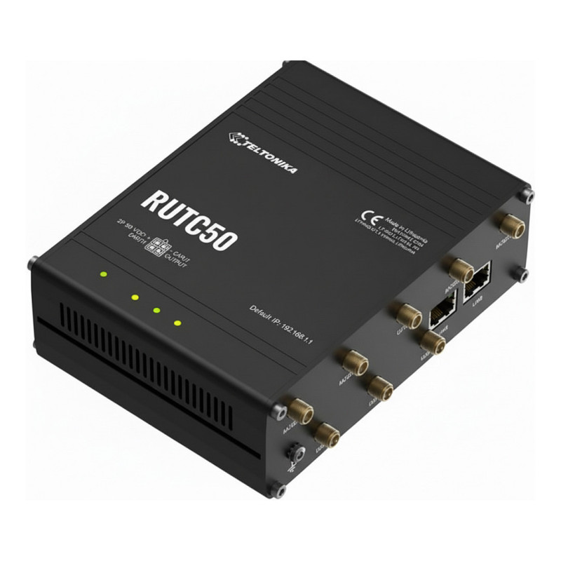 „TELTONIKA NETWORKS“ RUTC50 V2 eSIM 5G/4G/LTE/3G WiFi 6 maršrutizatorius