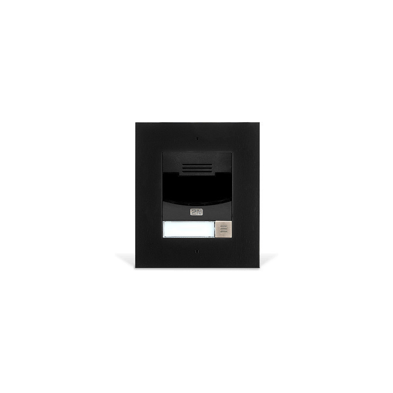 2N IP Solo Base Unit (with camera) Flush Mount, black