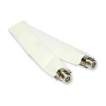 SAT lango pralaidumas, bendras ilgis su jungtimi 20 cm, lankstus ilgis 15 cm, baltas