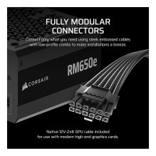„Corsair RMe“ serijos RM650e maitinimo blokas