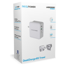 „RealPower DeskCharge-65 Travel“ „RealPower DeskCharge-65 Travel“