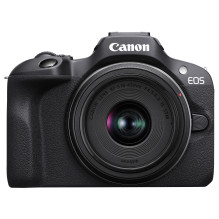 „Canon EOS R100“ + RF-S 18–45 mm F4,5–6,3 IS STM komplektas