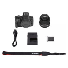 „Canon EOS R100“ + RF-S 18–45 mm F4,5–6,3 IS STM komplektas
