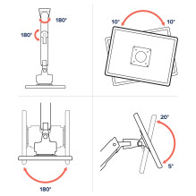 Ergotron HX Series HX ARM WITH VERY HEAVY DUTY PIVOT WALL Ergotron HX Series HX ARM WITH VERY HEAVY DUTY PIVOT WALL
