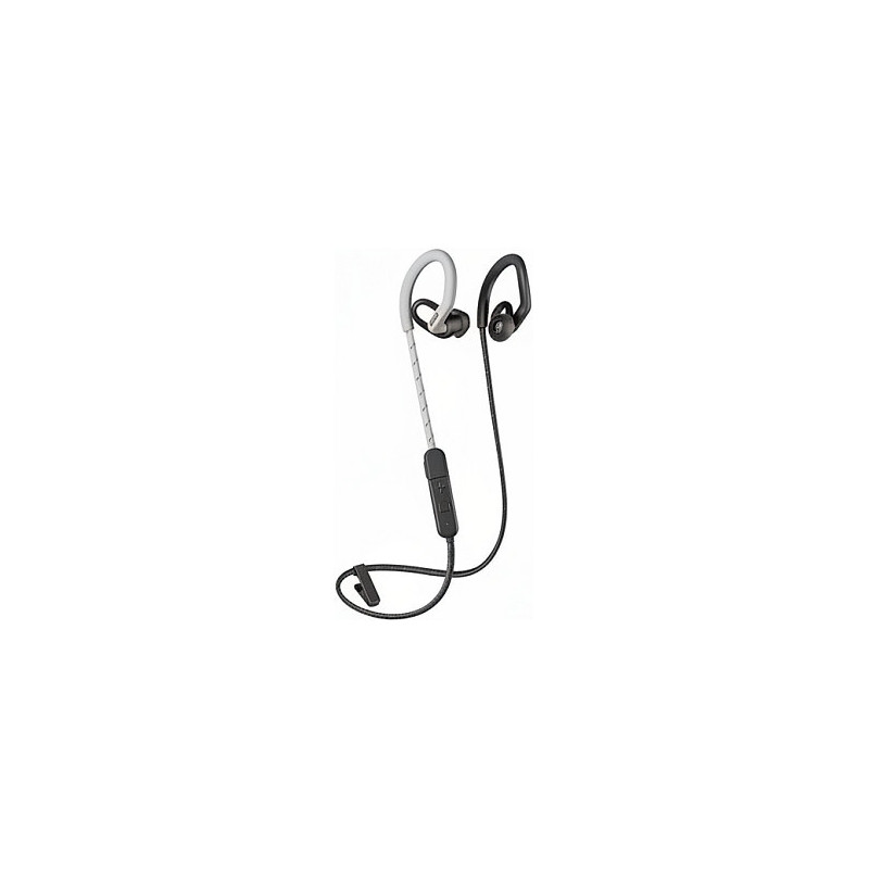 Poly BackBeat Fit 350 - Headphones - Earhook - In-ear - Sport - Grey - White - Binaural - Sweat-resistant - Waterproof