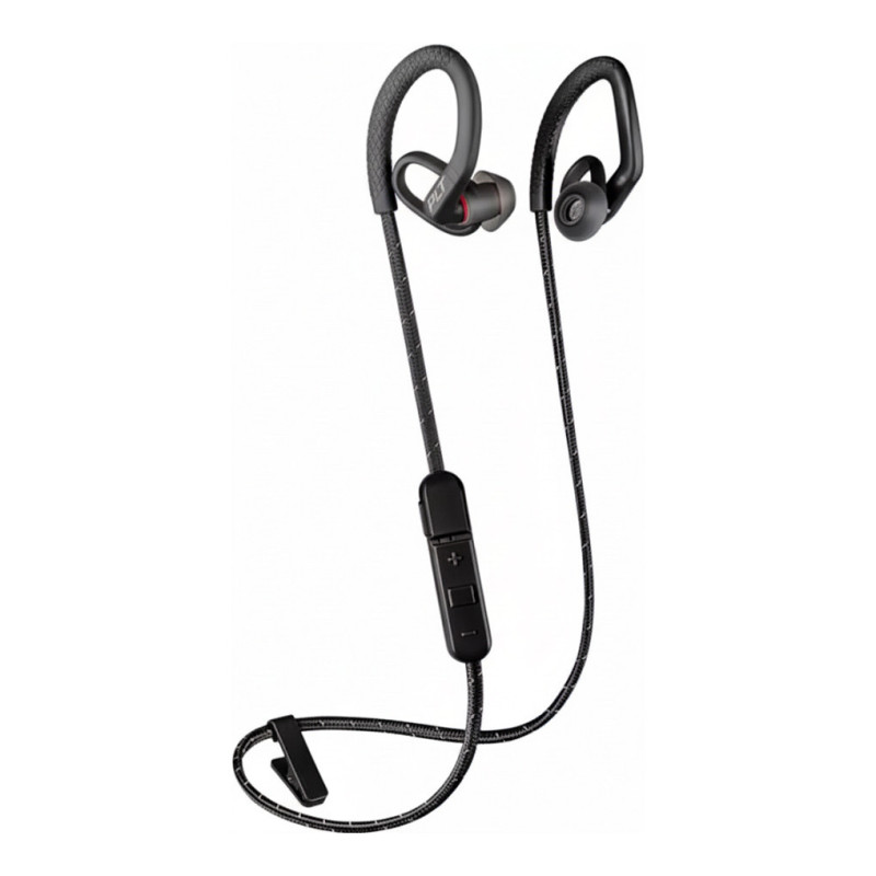 Poly BackBeat Fit 350 - Headphones - Earhook - In-ear - Sport - Black - Grey - Binaural - Sweat-resistant - Waterproof