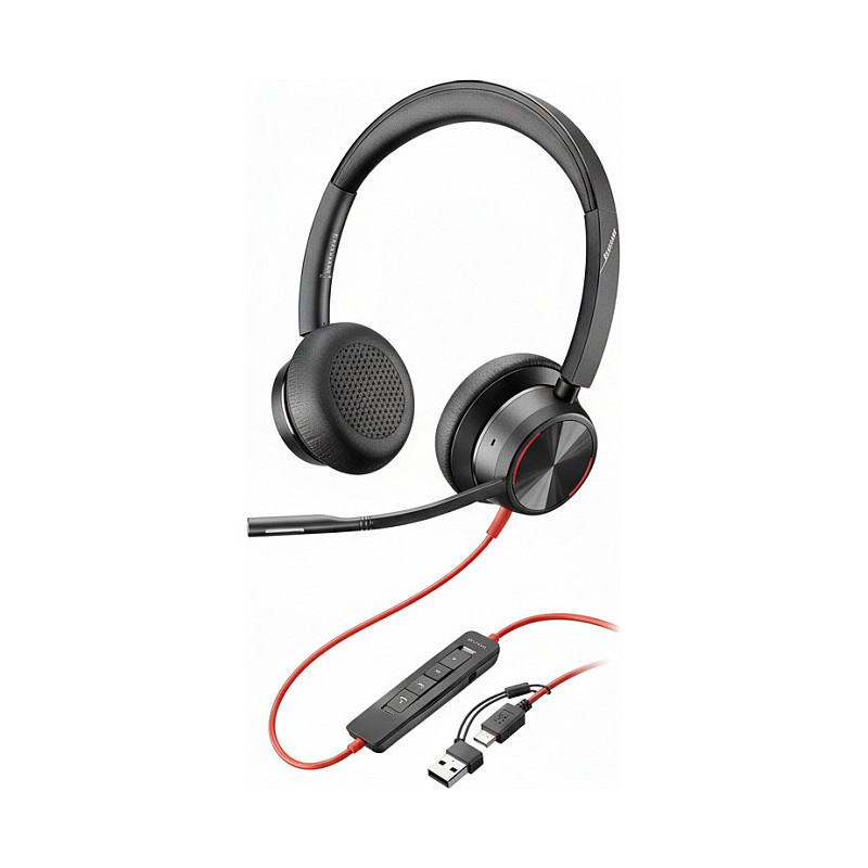 „Poly“ ausinės su mikrofonu „Blackwire C8225-M Stereo USB-C / A“ (didmeninė kaina)