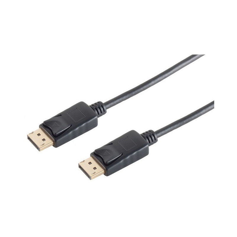 DisplayPort 1.2 (ST-ST) 1m Connection Cable Black