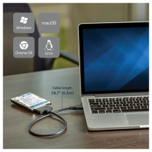 „StarTech.com“ USB312SAT3CB kabelio lyties keitiklis