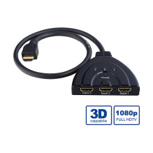 VALUE HDMI jungiklis, automatinis, 3 padėčių