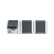 Jung Schuko socket 3-way...