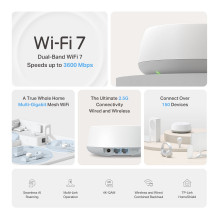 TP-Link DECO BE25 (3 vnt.) tinklinio belaidžio ryšio sistema