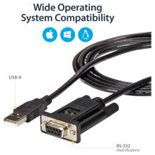 StarTech.com ICUSB232FTN nuoseklusis kabelis