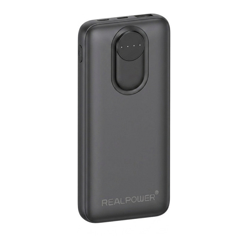 REALPOWER PB-20000 Pro, 20,000 mAh, 30W, 2x USB-A, 1x USB-C blac
