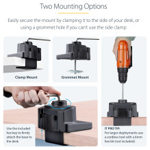 StarTech.com 3MP2AG-MONITOR-ARM monitor mount / stand