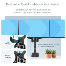 StarTech.com 3MP2AG-MONITOR-ARM monitor mount / stand