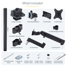 „StarTech.com“ 3MP2AG-MONITOR-ARM monitoriaus laikiklis / stovas