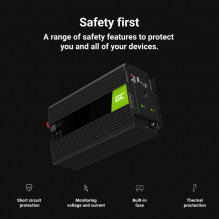 Green Cell Power Inverter 24V to 230V 1000W/2000W Modified sine wave UK PLUG