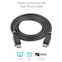 „StarTech.com“ DISPL50CM „DisplayPort“ kabelis „StarTech.com“ DISPL50CM „DisplayPort“ kabelis