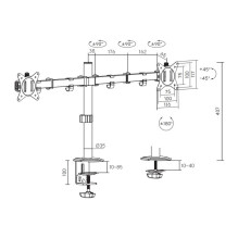 „Equip 650167“ monitoriaus laikiklis / stovas