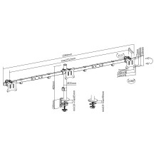 „Equip 650158“ monitoriaus laikiklis / stovas „Equip 650158“ monitoriaus laikiklis / stovas