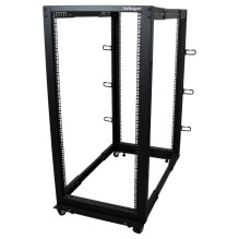 „StarTech.com“ 4POSTrack25U stovo spintelė „StarTech.com“ 4POSTrack25U stovo spintelė